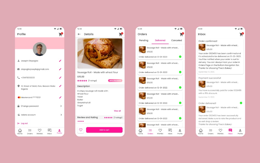 Theo's Bakery Mockup
